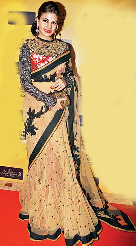 Jacquline Fernandez' Sabya sari had us feeling sorry for her. 