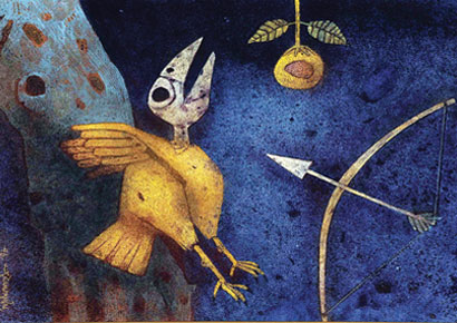 One of Ganesh Pyne's paintings One of Ganesh Pyne's paintings