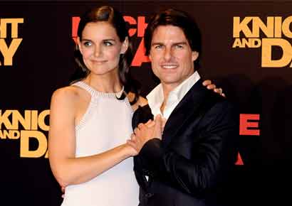 Katie Holmes and Tom Cruise in happier times