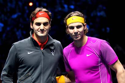 Roger Federer and Rafael Nadal