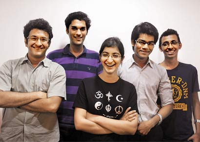 College students Peterasp Sasuri, Harsh Rajani, Vishakha Wadhwani, Sujal Sheth and Karan Ravi. College students Peterasp Sasuri, Harsh Rajani, Vishakha Wadhwani, Sujal Sheth and Karan Ravi.