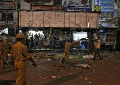 A file photo of the blast site in Hyderabad.