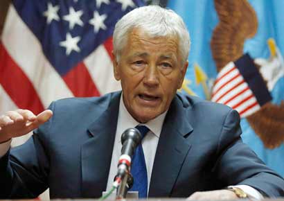 US Defence Secretary Chuck Hagel.