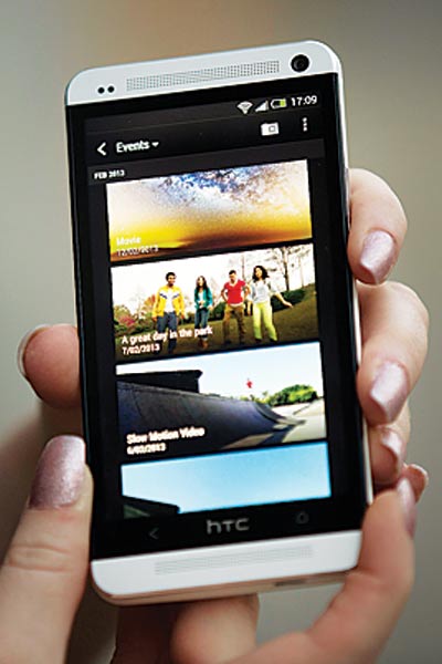 HTC One: The latest phone from struggling giant HTC is in a sense a return to form – the new camera is dubbed ultrapixel because of its remarkable low-light performance, and called Zoe after the zoetrope. There’s also a new interface that adds to Android.
SPECS: Screen: 4.7”, 1920x1080; Processor: 1.7GHz quadcore; Storage: 16/32GB; Camera: 4MP Ultrapixel, 2688x1520; Size: 137x68x9.3mm, 143g