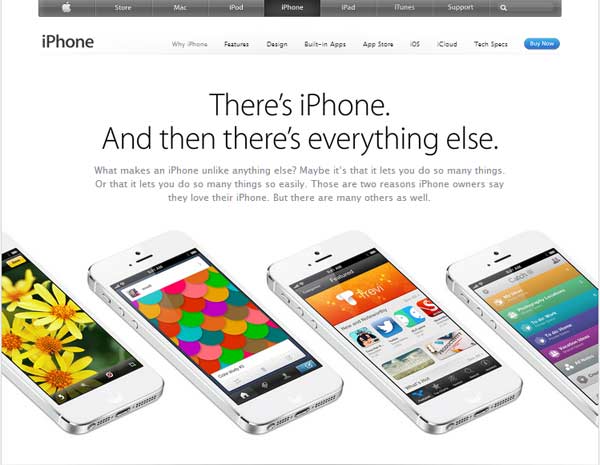Screenshot of the Why iPhone webpage. Courtesy: Apple