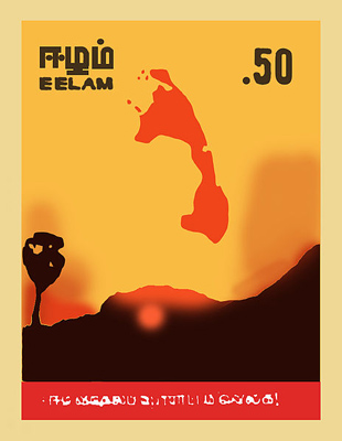What is Tamil Eelam?
Eelam refers to the ancient Tamil name for Sri Lanka, which the British referred to as Ceylon. It was the proposed independent state that would be set up to the Dravidian-populated north and east of the island. By the late '60s, the word was gaining circulation with the Tamil population.
(Daniel Pinto/DNA) A Tamil Eelam stamp issued by a militant group in 1983.