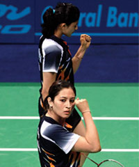 Jwala Gutta (front) and Ashwini Ponnappa during their heyday.