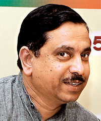 New BJP state president Prahlad Joshi.