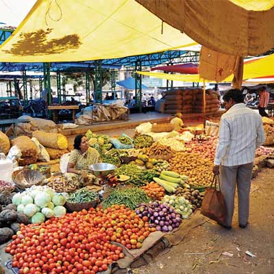 The market at KR Puram sees a lot of buzz, and a lot of visitors, but there have been talks that the market land will be acquired to set up a mall.