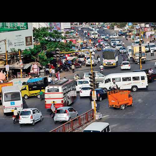 The Hinjewadi Chowk has been infamous for the traffic snarls witnessed in the area.