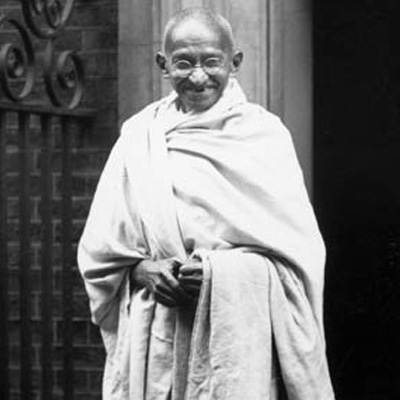 Mahatma Gandhi.