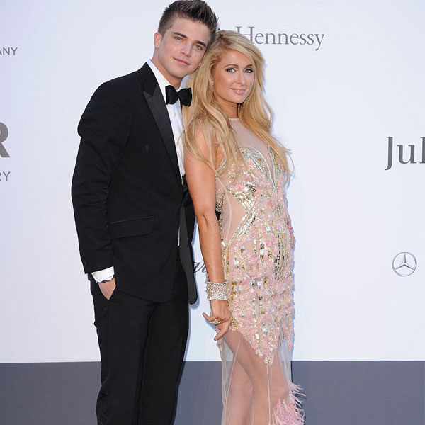 Paris Hilton wears Falguni and Shane Peacock's creation at Cannes