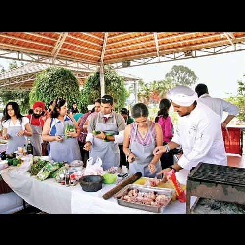 Chef Sarabjit Singh conducts a barbecue masterclass in Bangalore.