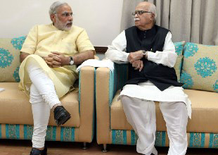 Narendra Modi meets LK Advani