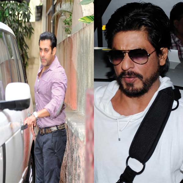 Salman Khan (L), Shah Rukh Khan (R)