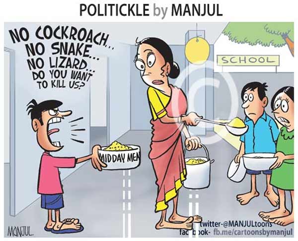 Manjul On Mid-day Meal - Cartoons - DNA