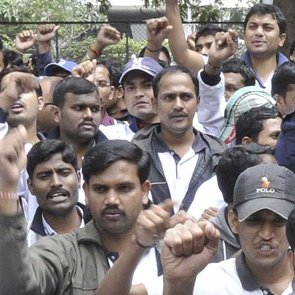 Workers protest