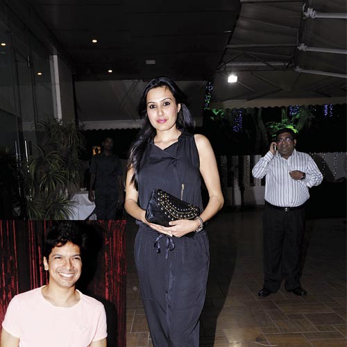 Kamya Punjabi and (inset) Shaan.