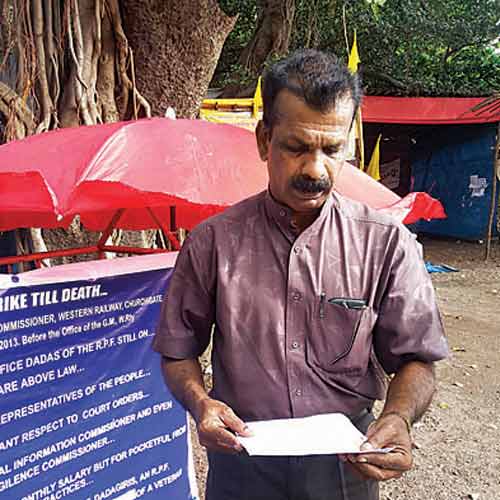 Balachandra Panicker at Azad Maidan