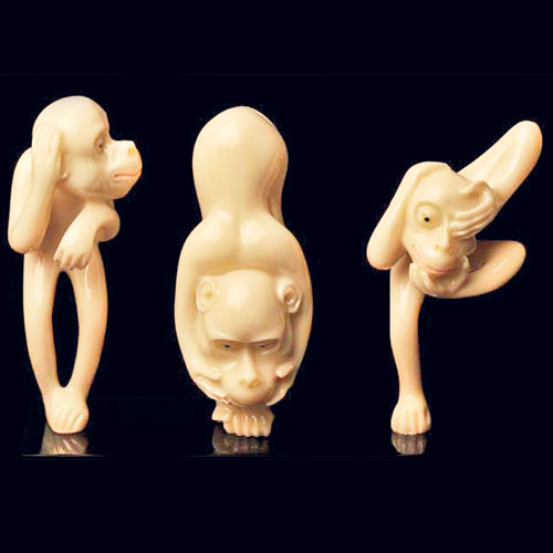 Gandhiji's three monkeys