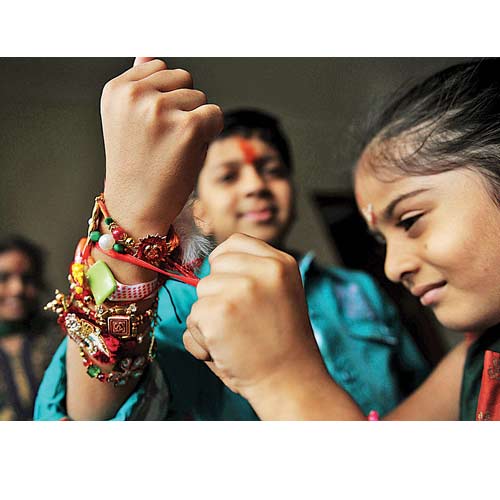 Sisters across the country will tie rakhis on the wrists of their brothers on the occasion of Raksha Bandhan.