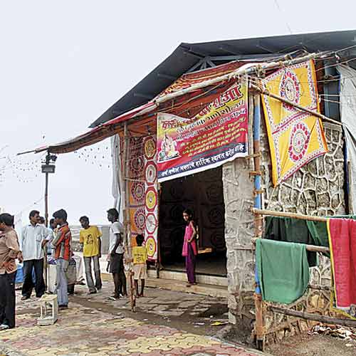 A file photo of a Ganpati pandal at Carter Road in Khar