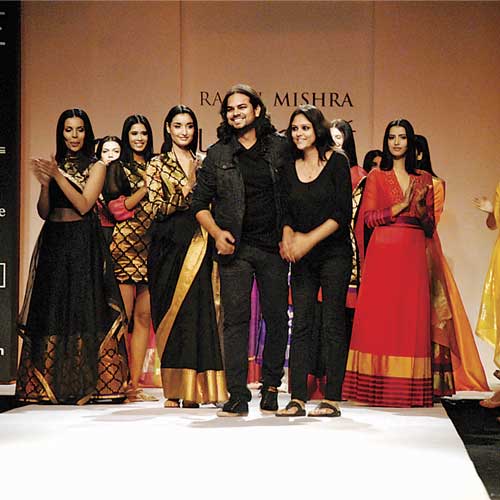 Rahul taking a bow at LFW