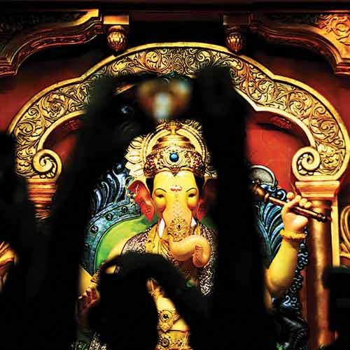 The first look of Lalbaughcha Raja released to media on Thursday.