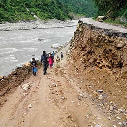 People have to travel up to 15km to get food and medicines.