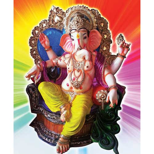 Ganesh idol at Mayureshwar temple
