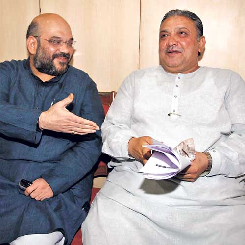 File photo of Amit Shah and Narhari Amin