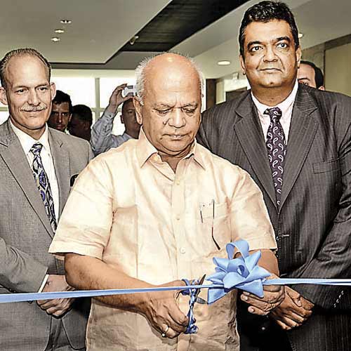 IT minister SR Patil inaugurates the eBay centre on Thursday.