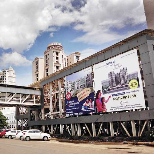 Cidco will be earning Rs1.80 crore in five years through these advertisements on the skywalk.