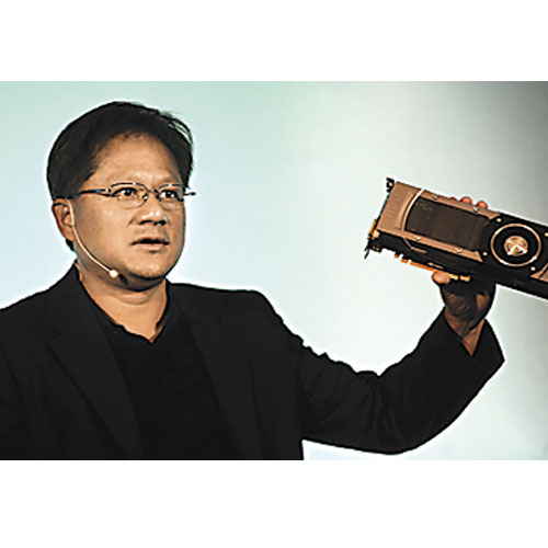 Jen- Hsun Huang, co-founder, president and CEO, NVIDIA, at a press meet on Wednesday.