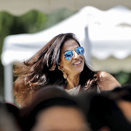 Writer Shobhaa De took part in the inaugural day of BLF to release a book.