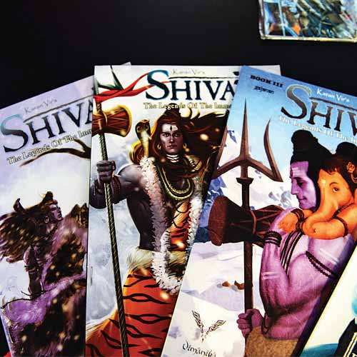 A collection of Vimanika Comics