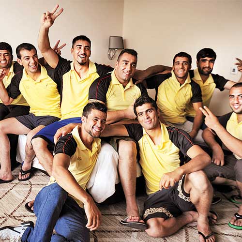 The Afghanistan rugby team in Mumbai for the Asian Rugby Sevens Series.