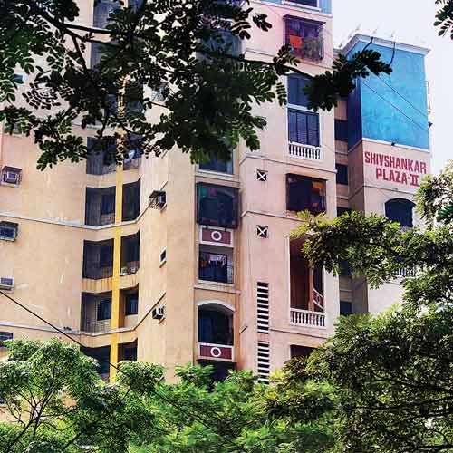 Shiv Shankar Plaza-II, the building where the deceased, Dilip Sankhe, stayed with his wife and daughter.