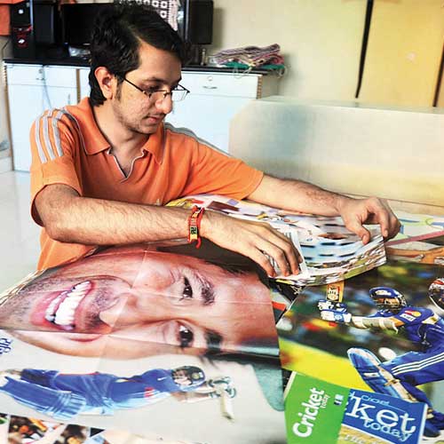 Amateur statistician Chirag Doshi also has a collection of over 8,000 newspaper and magazine cuttings of Sachin Tendulkar.