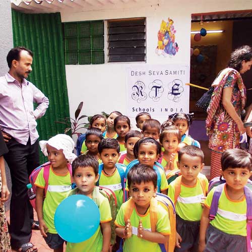 Children at the RTE Schools India