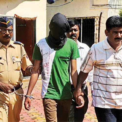 Nawaz Siddiqui in police custody on Friday.