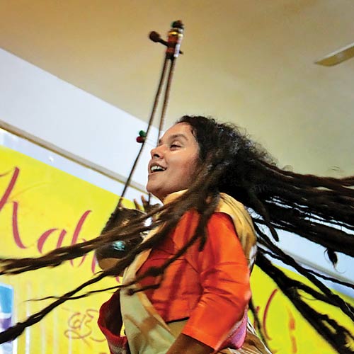 Parvathy Baul, a celebrated Baul singer from West Bengal, at an earlier edition of the fest.