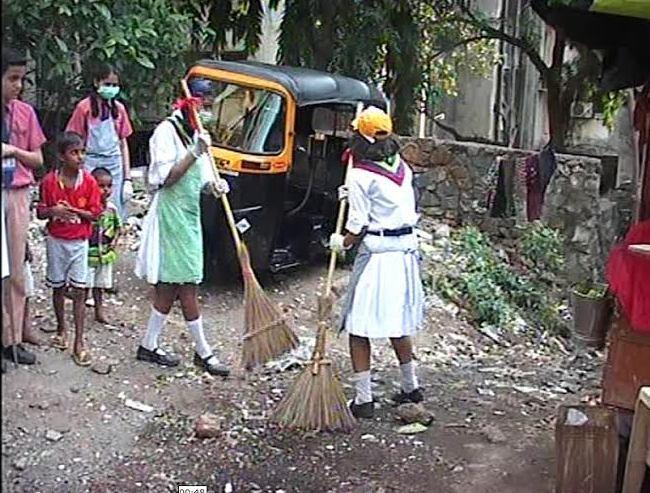 swachh bharat students എന്നതിനുള്ള ചിത്രം