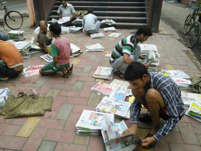 Pamphlets in newspapers a source of earning extra money