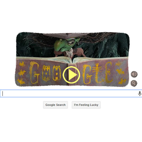 Google celebrates Halloween with hocuspocus witch doodle Google celebrates Halloween with hocuspocus witch doodle