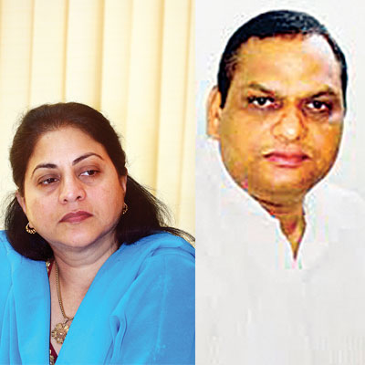 MNS leaders Rita Gupta and Vageesh Saraswat - 226374-outsider2