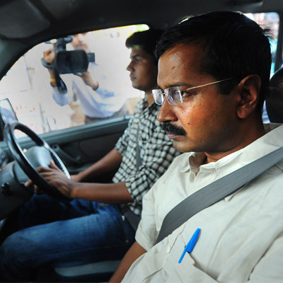 Can Kiran Bedi save BJPs sinking ship in Delhi, questions Arvind.