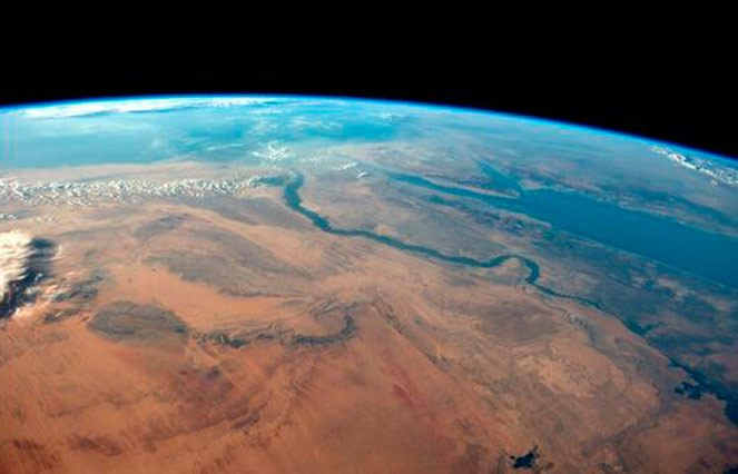 The Egyptian desert meets the Red Sea on a cloudless afternoon in this photo tweeted by first-time astronaut Reid Wiseman on June 8, 2014. Wiseman is one of six men living aboard the International Space Station. Wiseman is sharing his observations and pictures with a growing following on Twitter. REUTERS/Reid Wiseman/NASA/Handout via Reuters The Egyptian desert meets the Red Sea on a cloudless afternoon in this photo tweeted by first-time astronaut Reid Wiseman on June 8, 2014. Wiseman is one of six men living aboard the International Space Station. Wiseman is sharing his observations and pictures with a growing following on Twitter. REUTERS/Reid Wiseman/NASA/Handout via Reuters