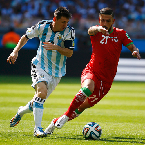 فیلم مسابقه به یاد ماندنی ایران-آرژانتین در جام جهانی 2014