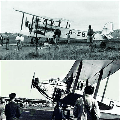 When the first British Airways flight landed in India - 400 x 400 jpeg 48kB